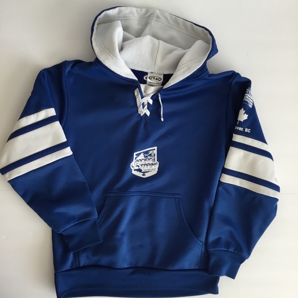 AK Athletic Knit Boys Sweatshirt Blue White Size L